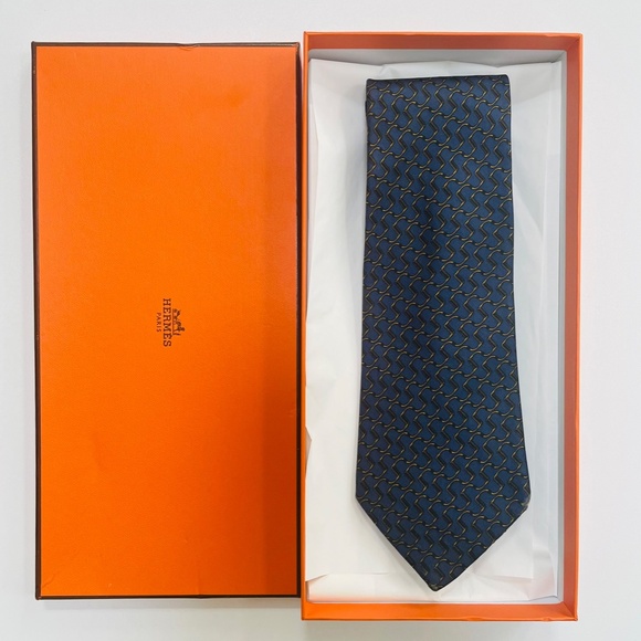 Hermes Silk Neck tie - Picture 5 of 9